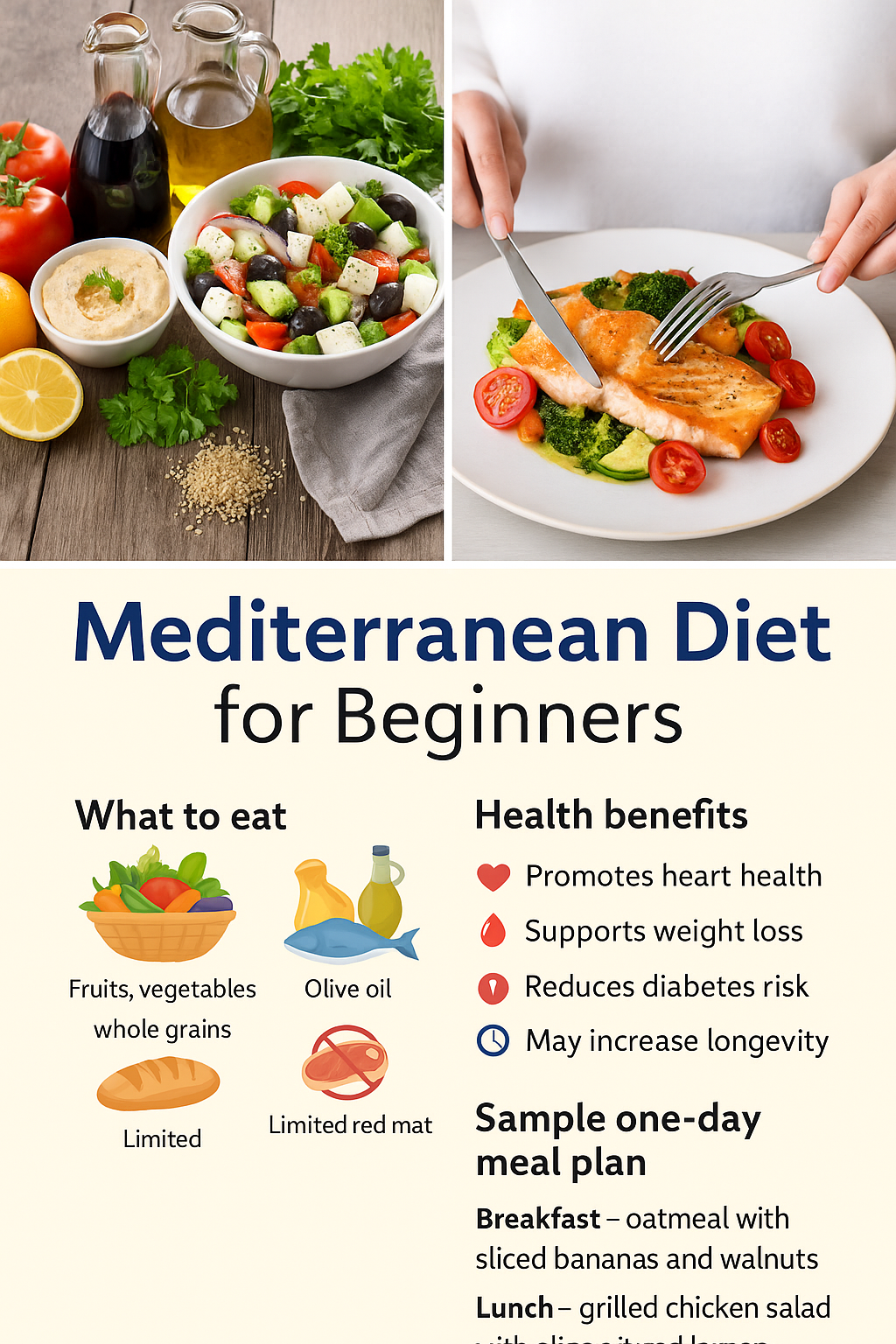 Mediterranean Diet for Beginners: A Simple Guide to Healthy Eating and Weight Loss