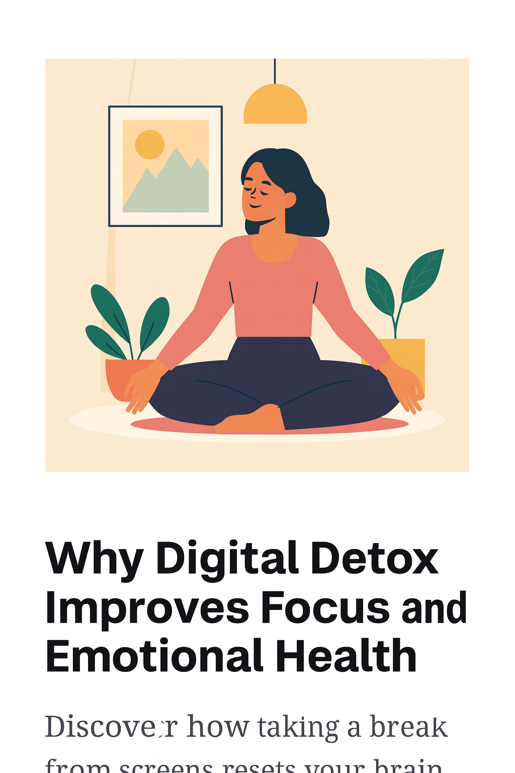 Why Digital Detox Improves Focus and Emotional Health