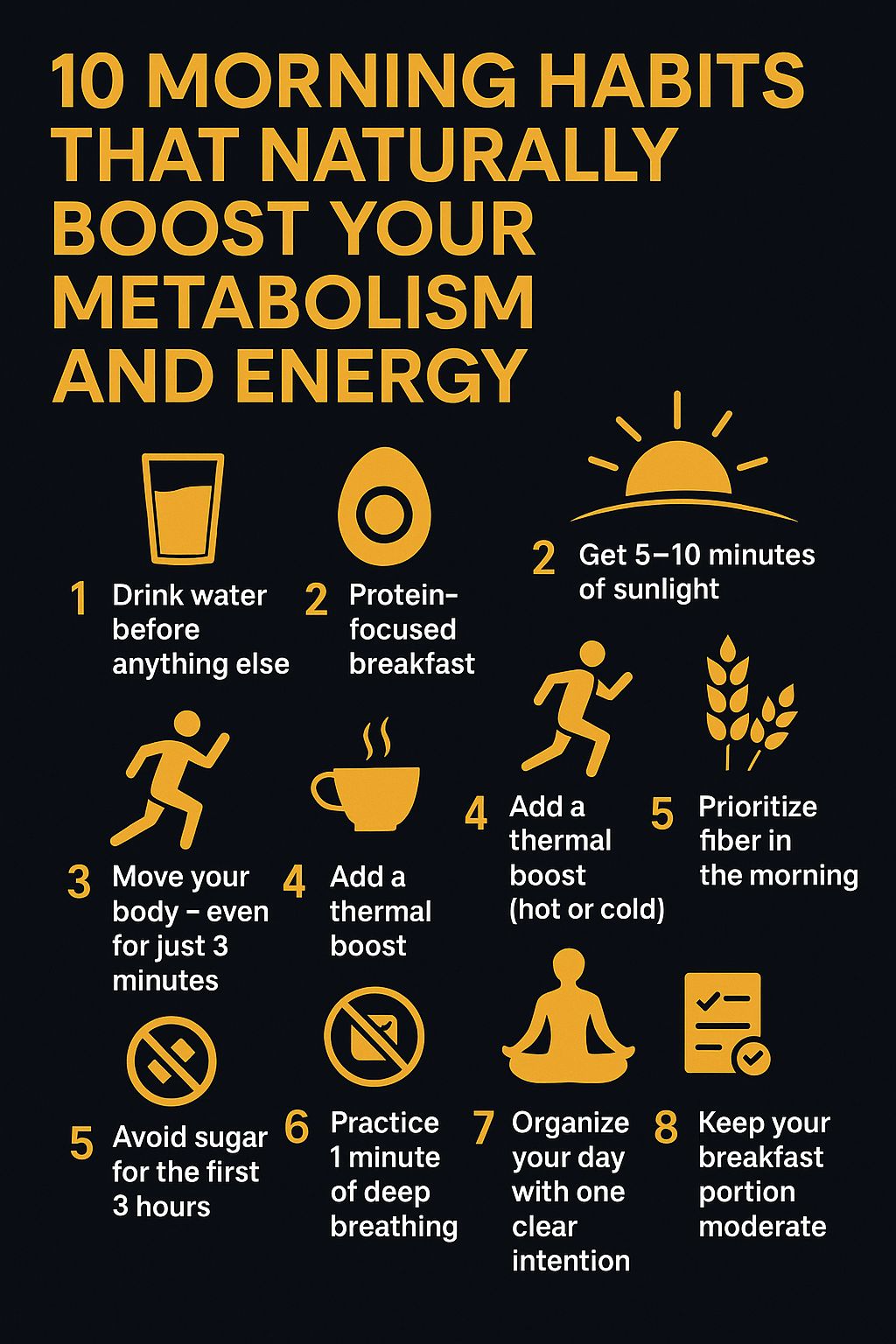 10 Morning Habits That Naturally Boost Your Metabolism and Energy