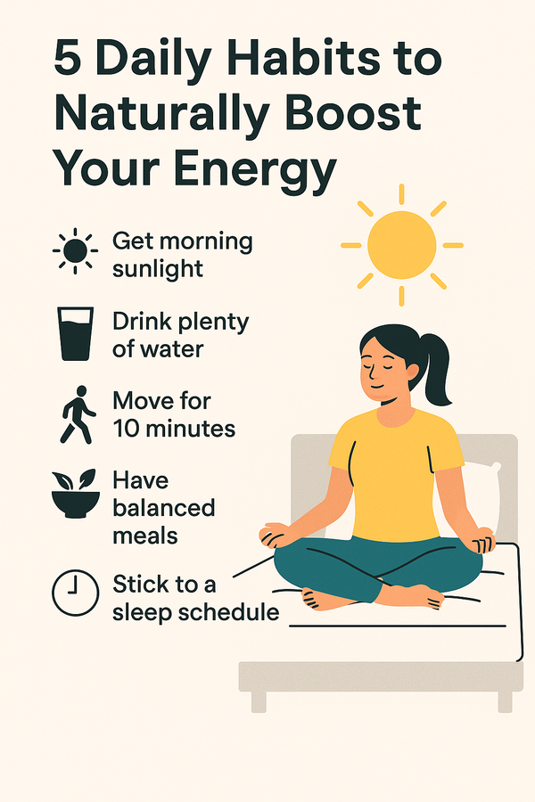 Why Most People Feel “Low Energy” — And The Small Daily Habits That Actually Fix It